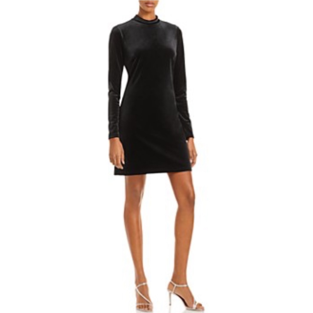 Lucy Paris Velvet Open Back Mini Dress XS